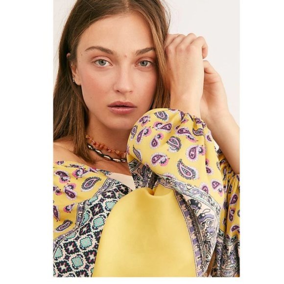 Free People Positano Printed Blouse. - Picture 4 of 8